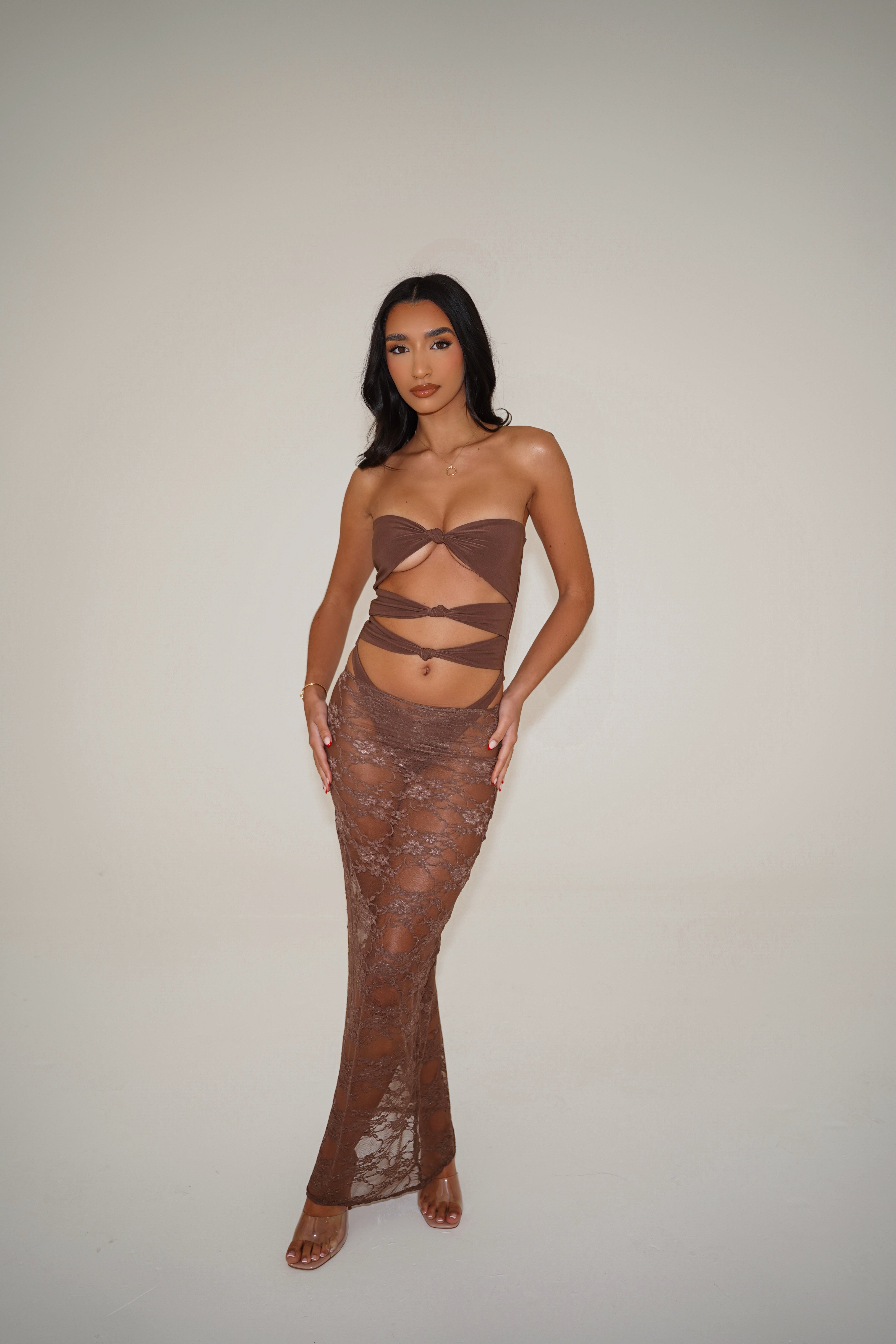 The knot swimsuit - mocha