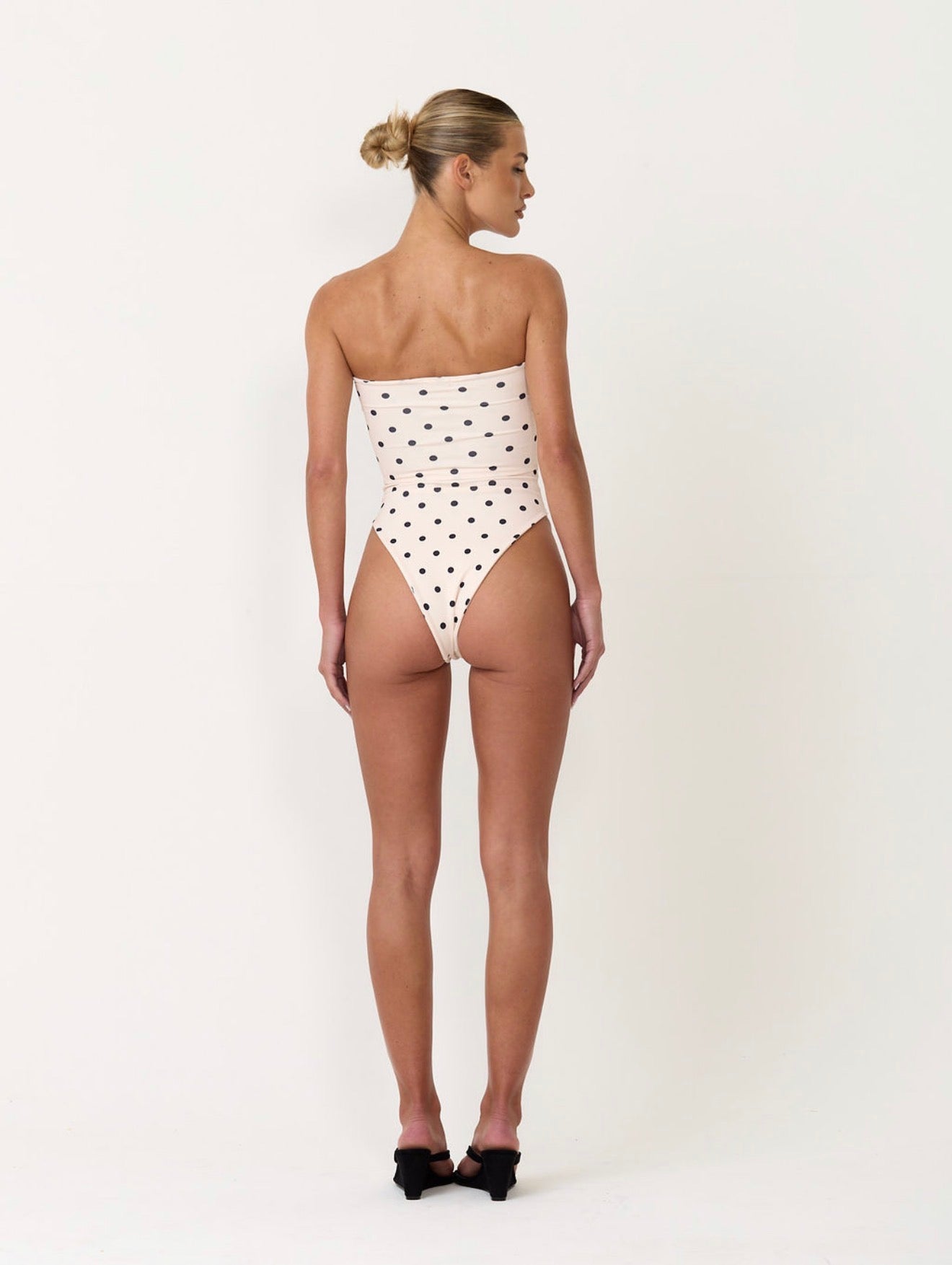 The knot swimsuit - polka dot