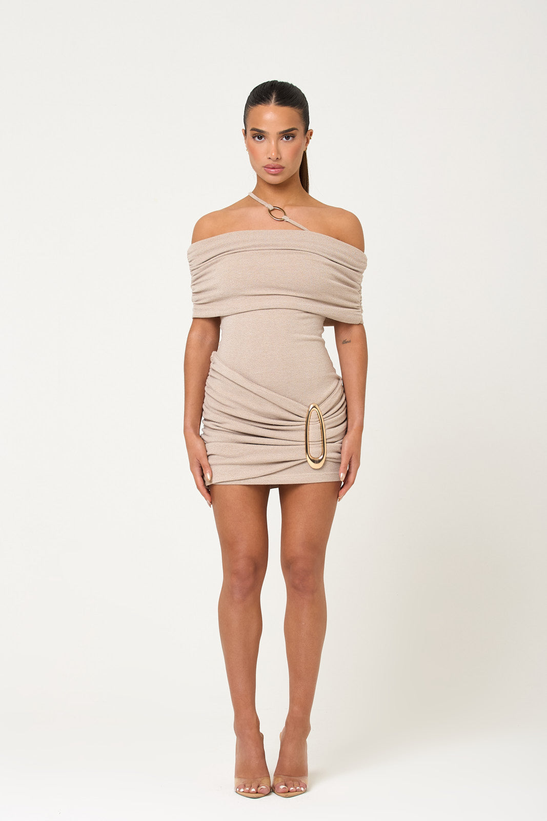 The lucia fold over mini - oatmeal