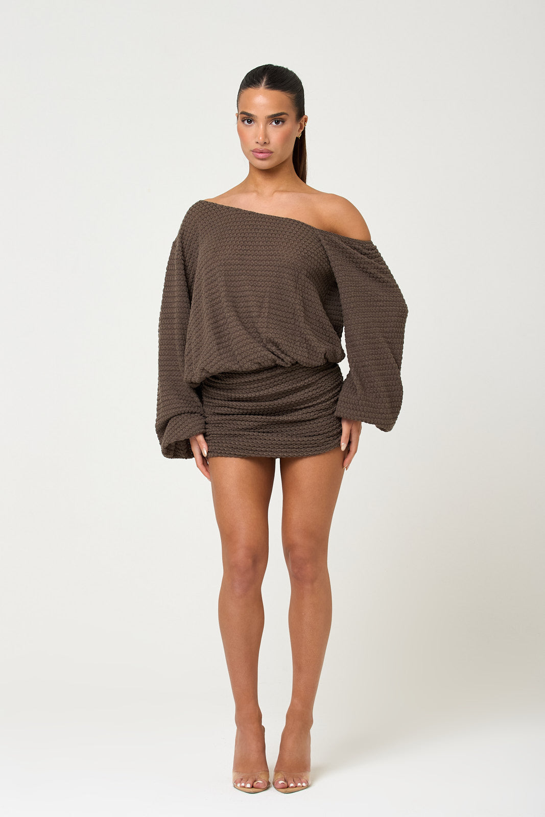 The tawny knit mini - dark taupe