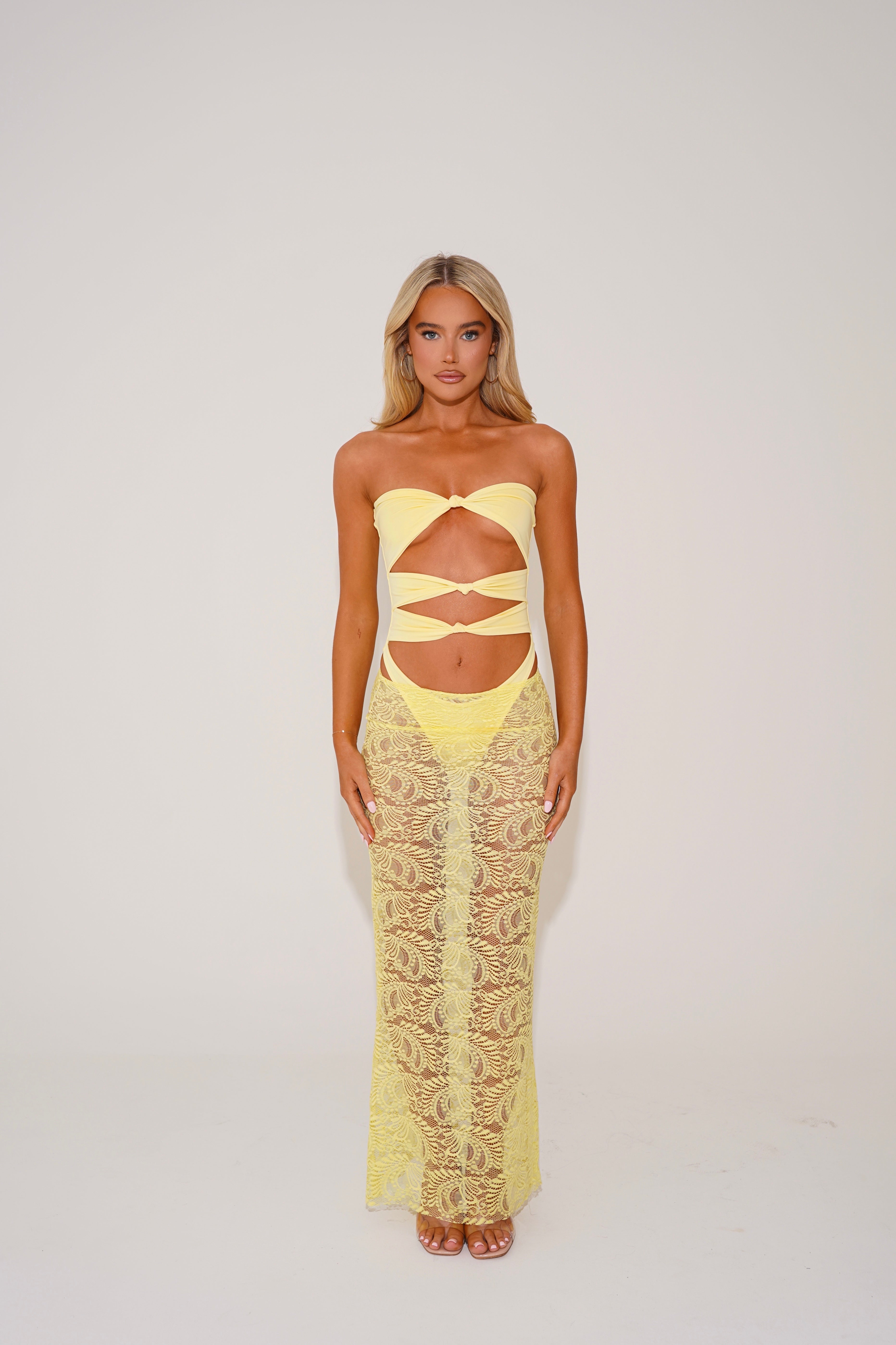 The knot swimsuit - lemon