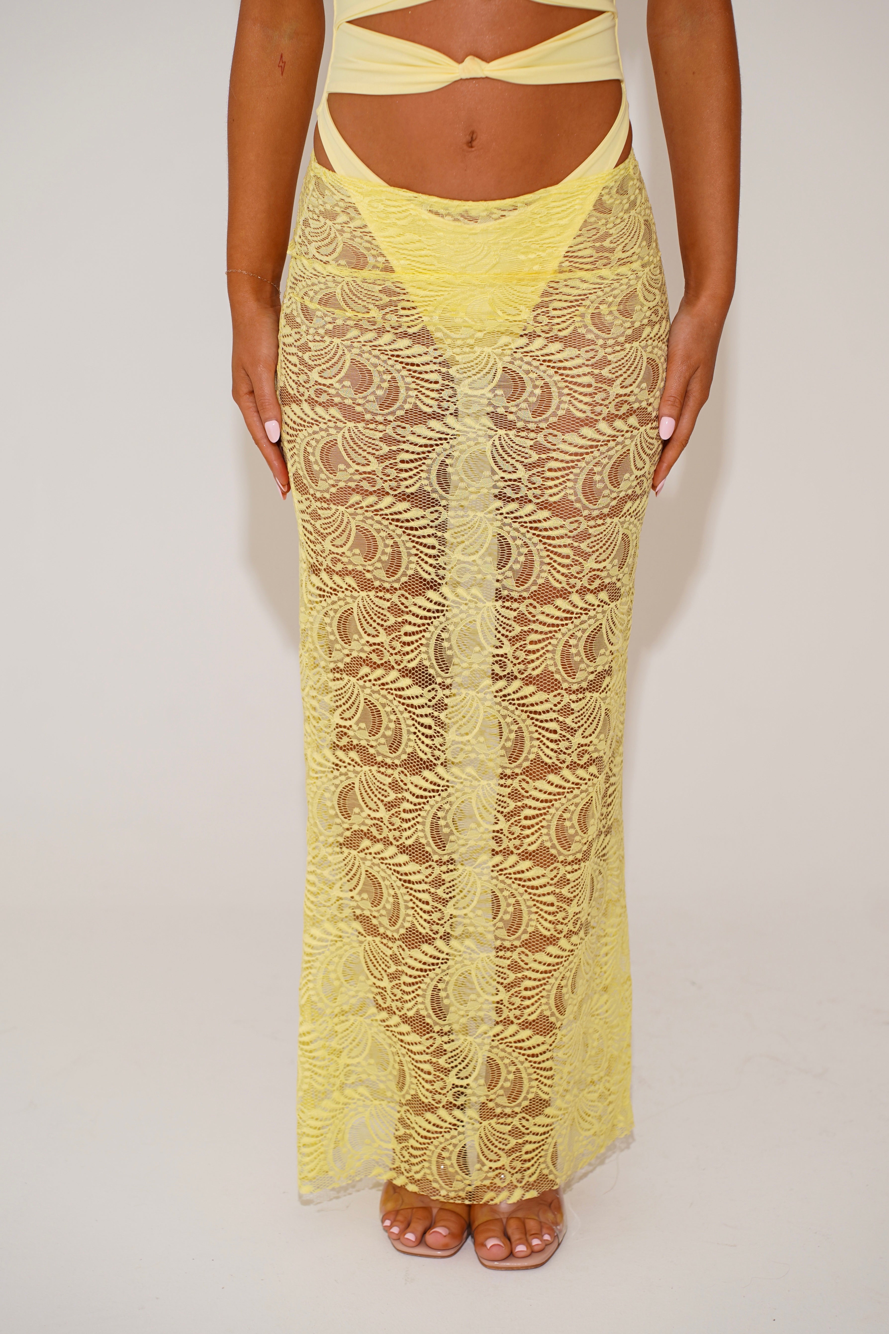 The knot swimsuit - lemon