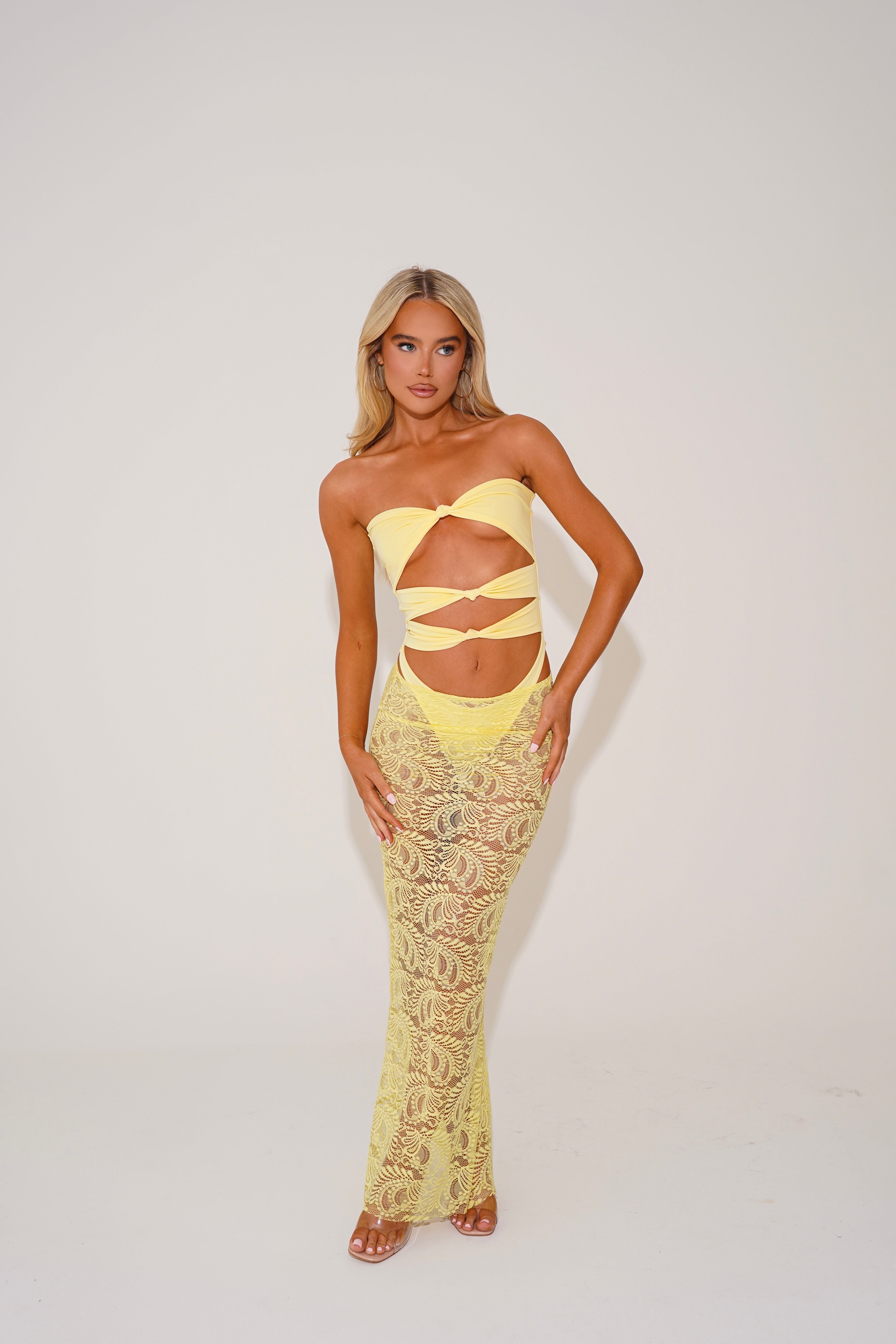 The knot swimsuit - lemon