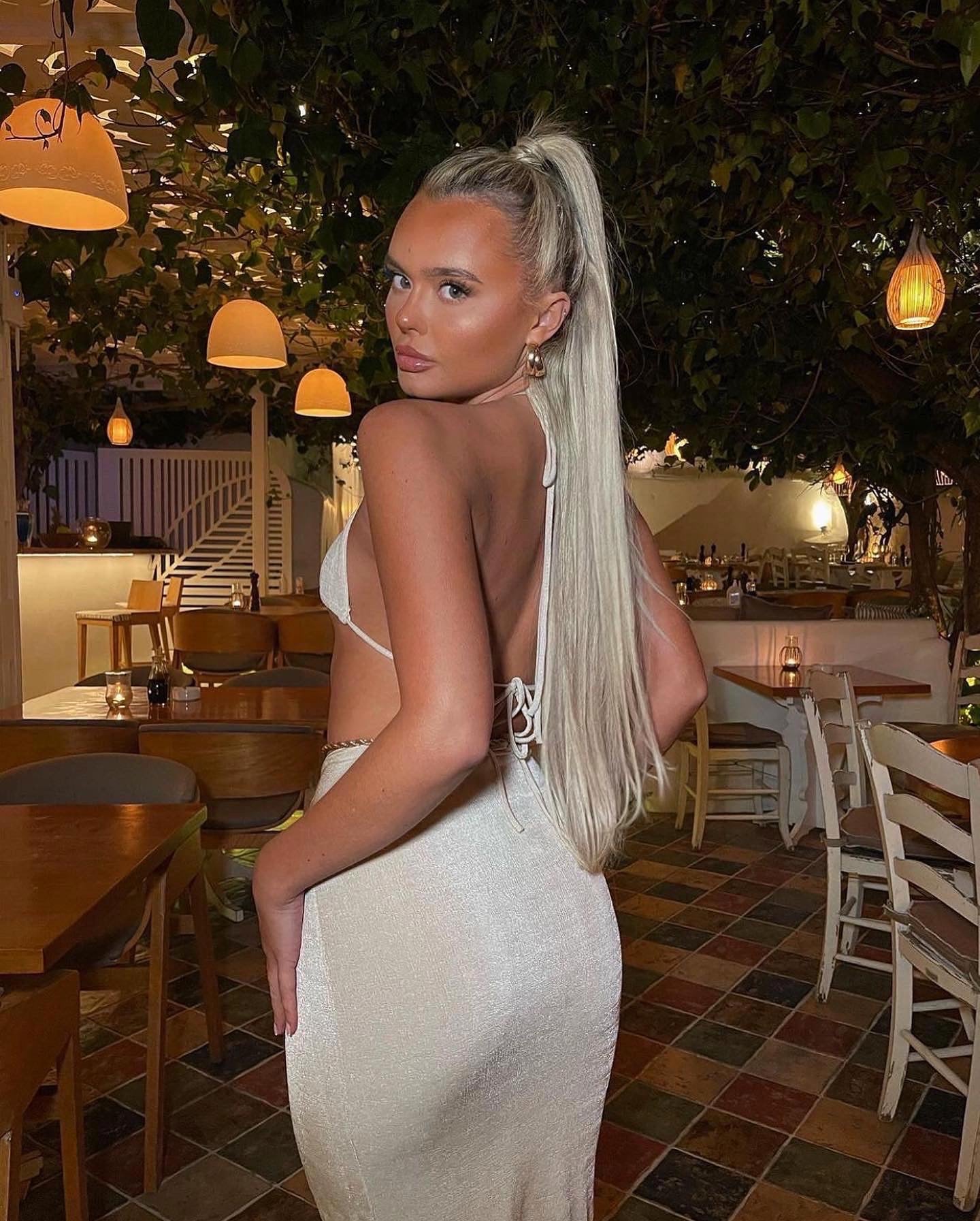 Knot skirt in gold slinky Koko Bay