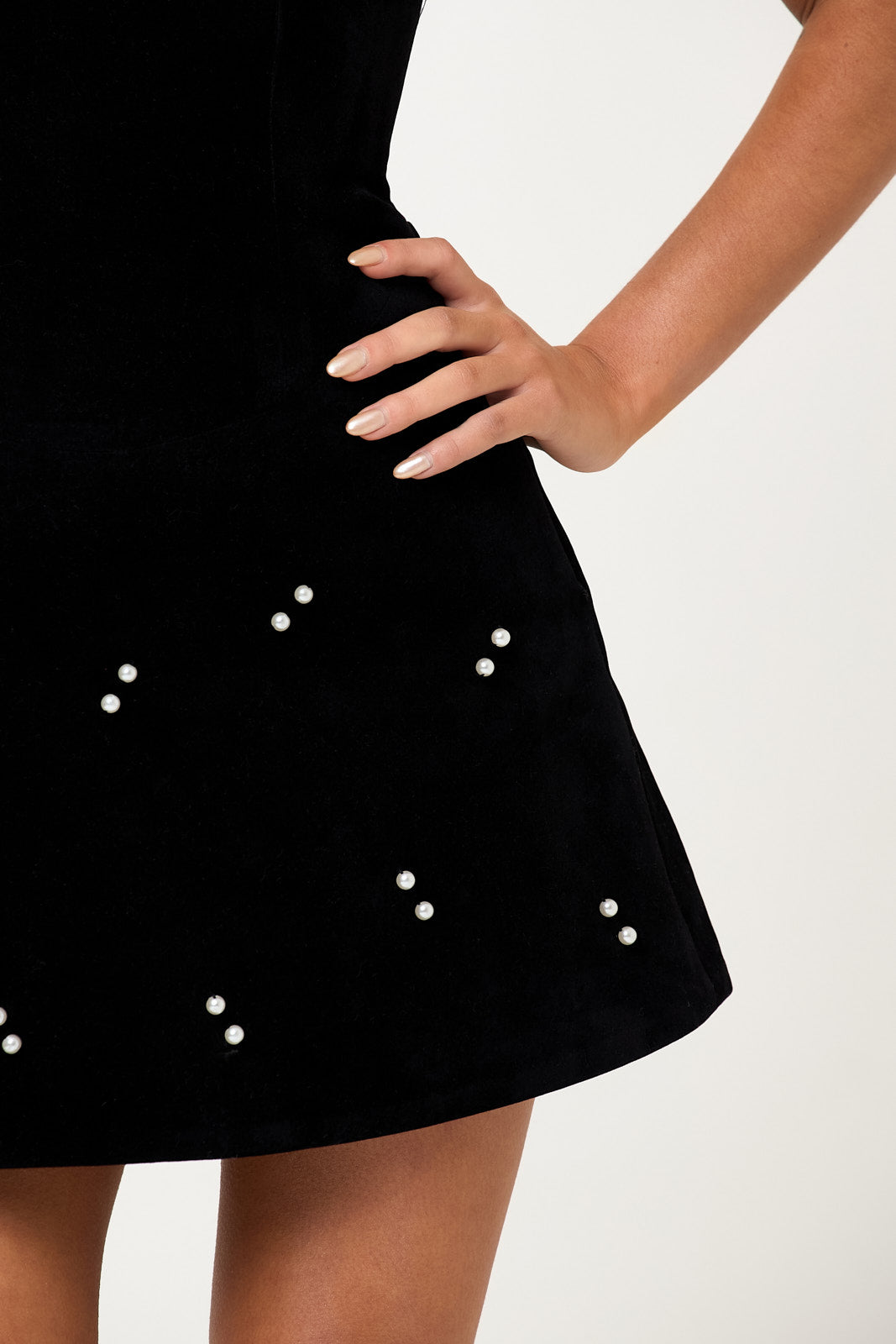 The perla mini - black velvet