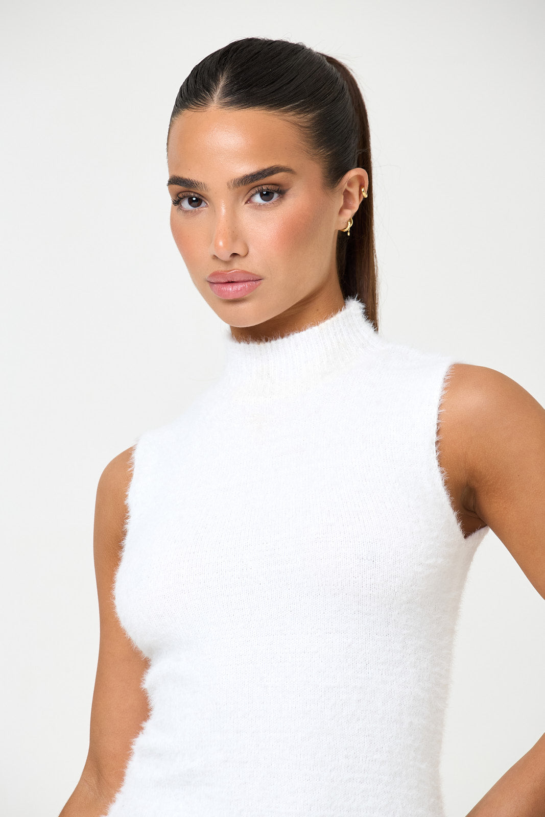 The nala knit mini - white