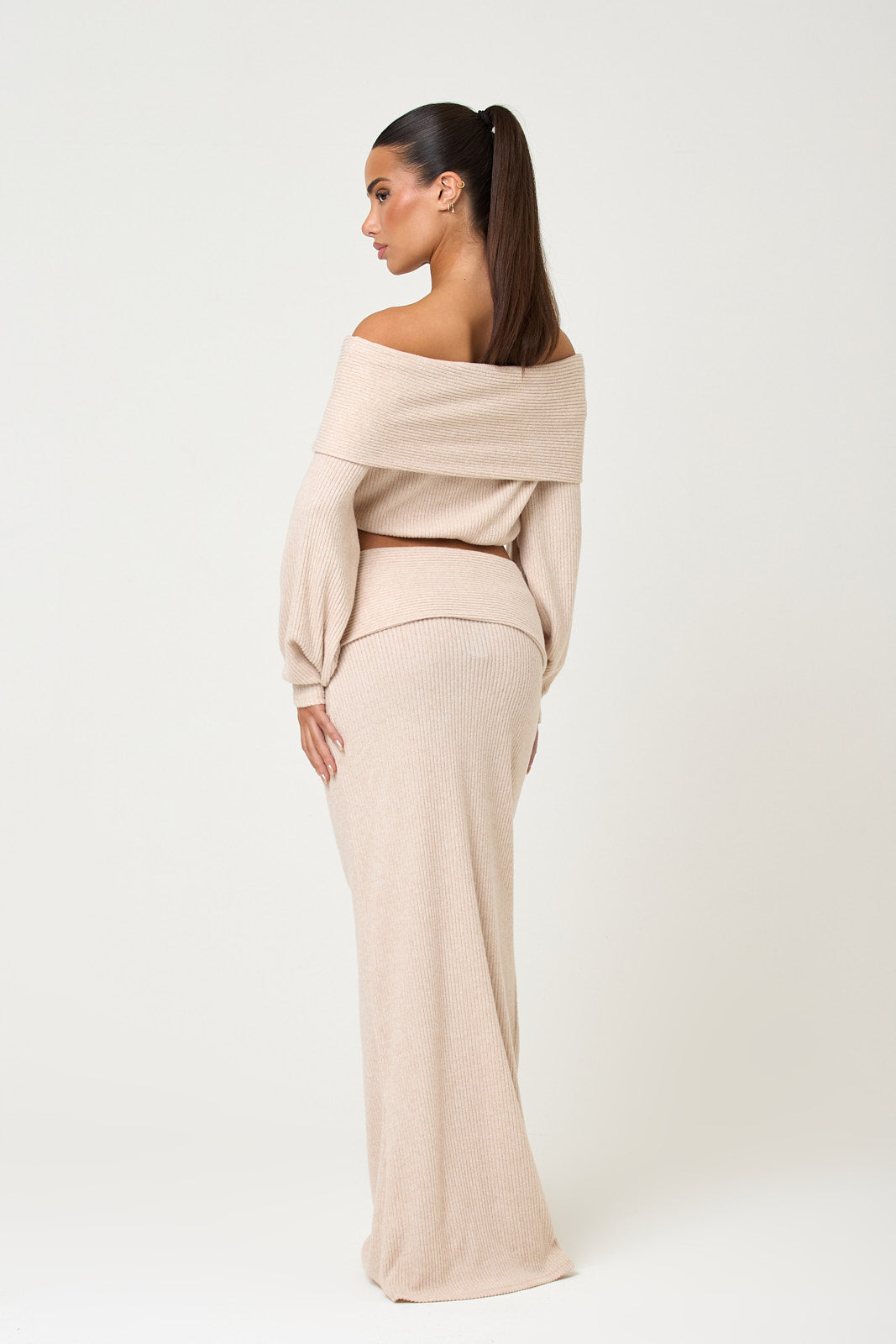 The serene knit top - cream