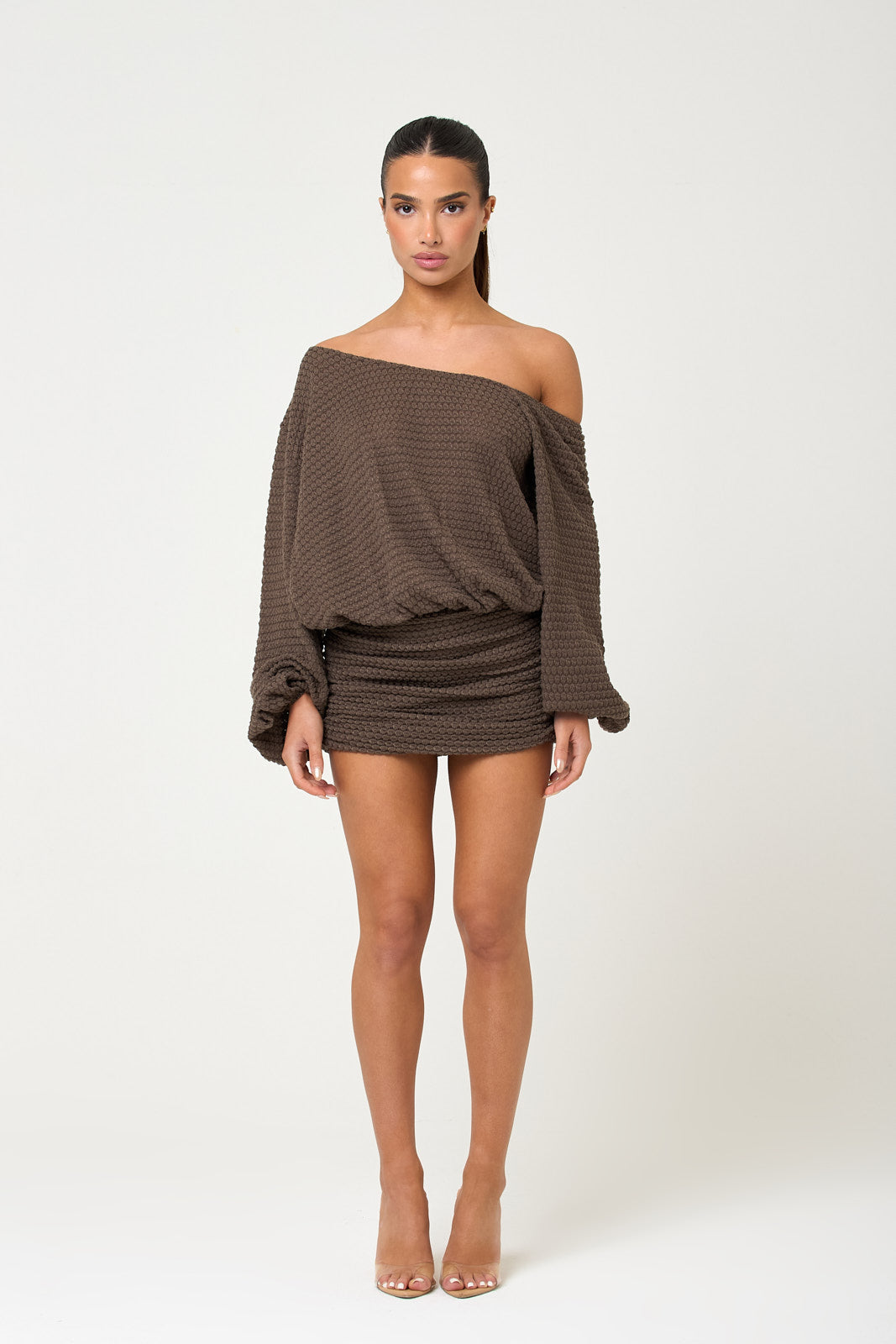 The tawny knit mini - dark taupe