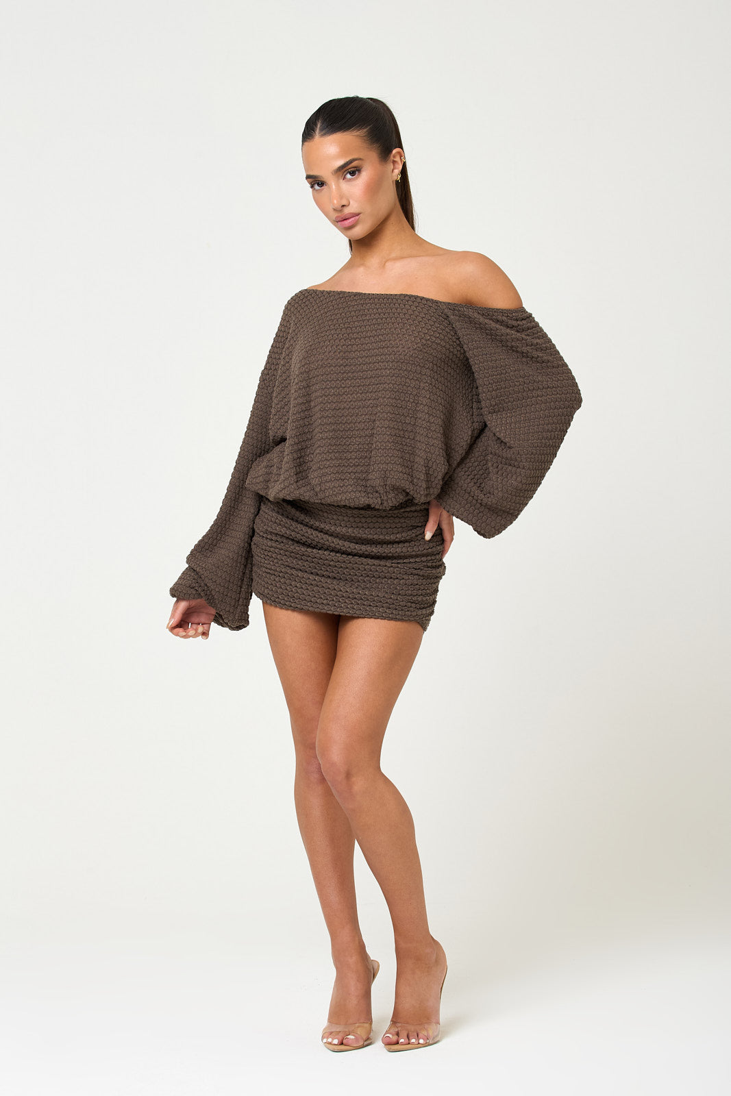 The tawny knit mini - dark taupe