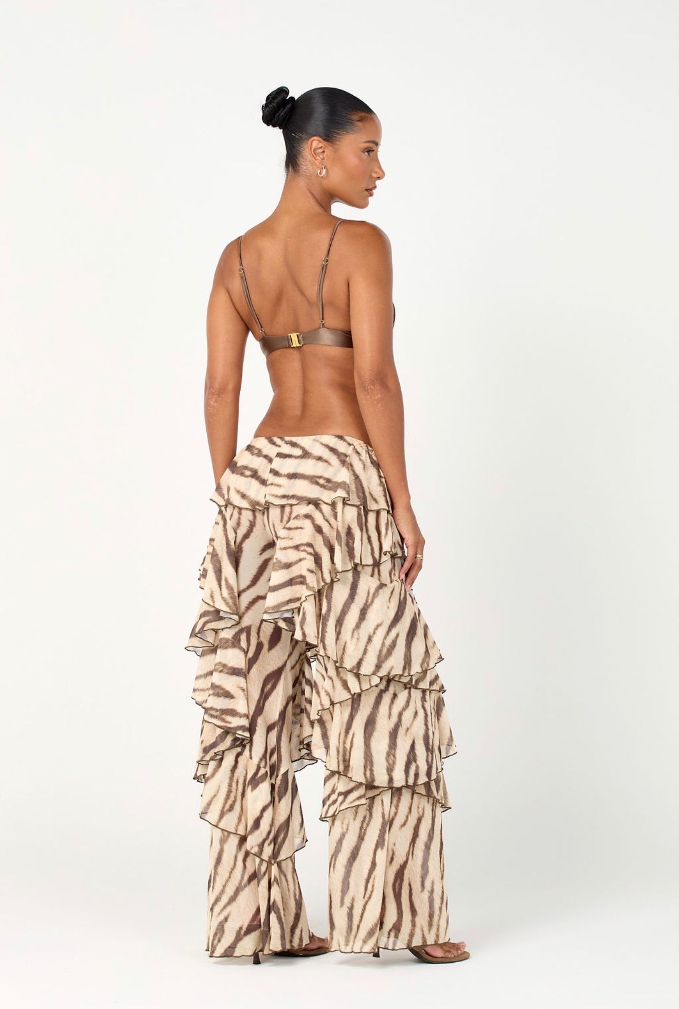 The ruffle trousers - tiger