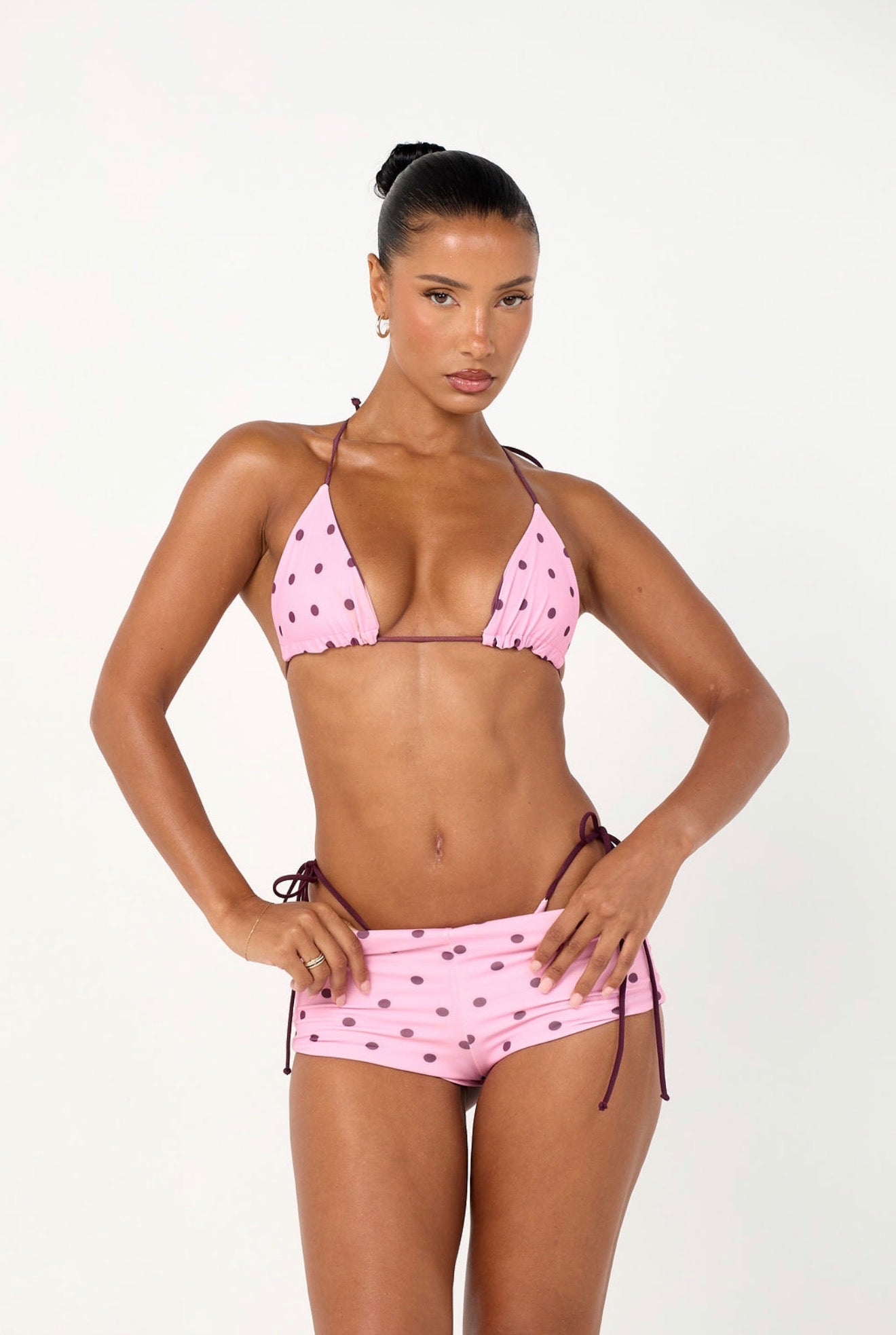 The reversible shorts - pink & purple
