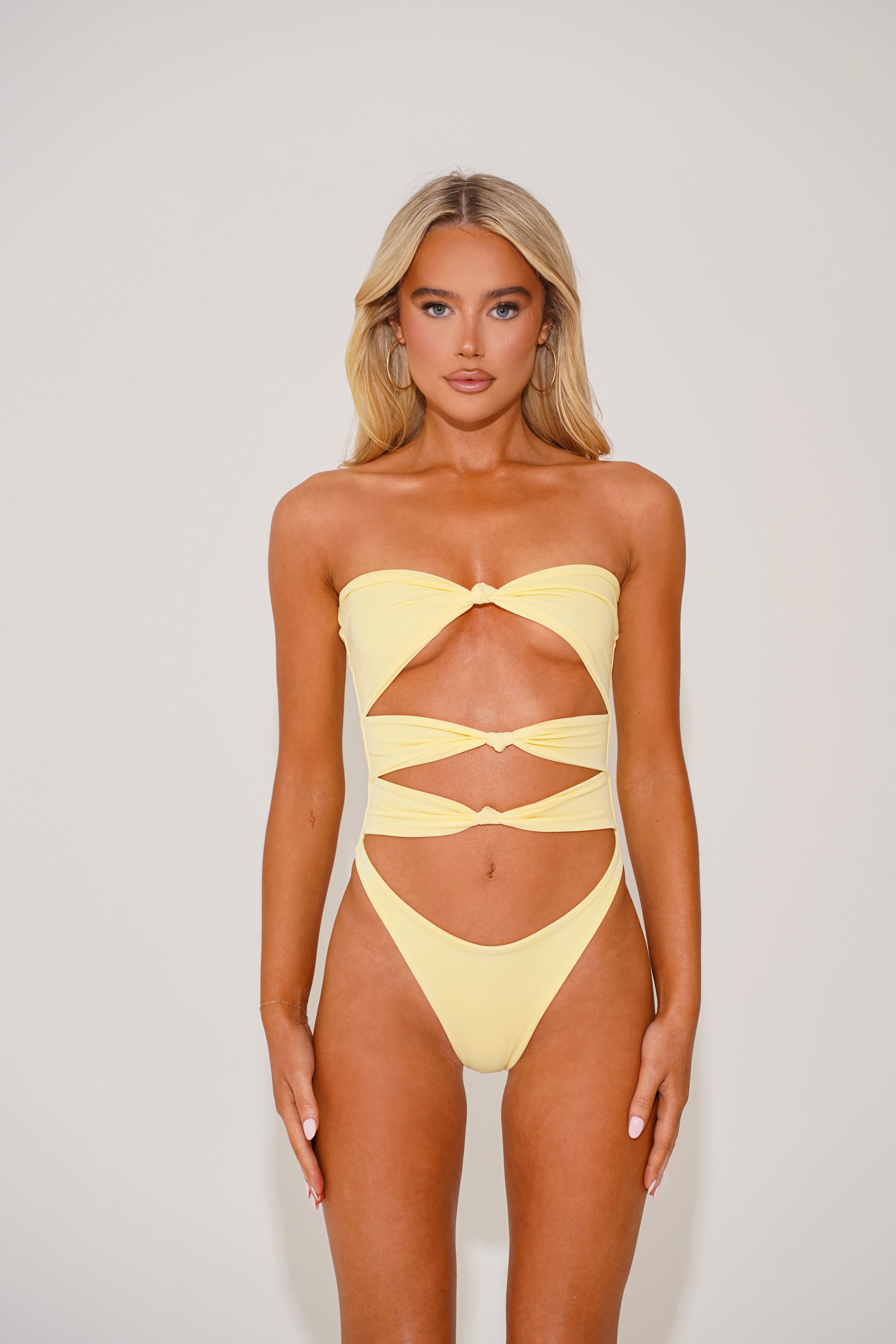 The knot swimsuit - lemon