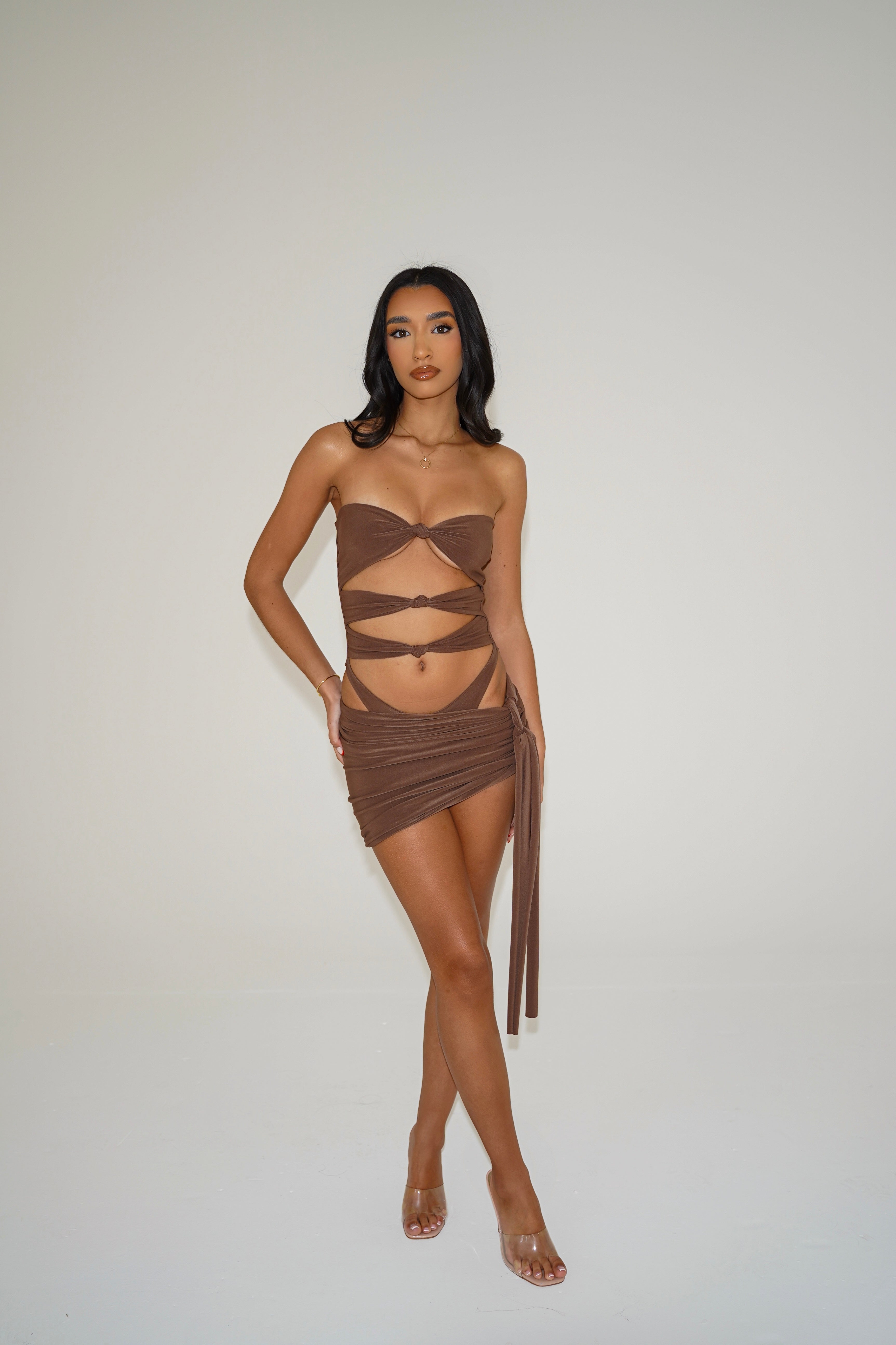 The tassel mini skirt - mocha